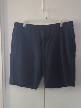 Hogan Men's Navy Flat-Front Shorts